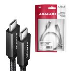 Дата кабель USB-C to USB-C 2.0m USB 3.2 Gen 2 PD 100W 5A 4K black AXAGON (BUCM32-CM20AB)