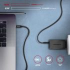 Дата кабель USB-C to USB-C 2.0m USB 3.2 Gen 2 PD 100W 5A 4K black AXAGON (BUCM32-CM20AB)