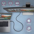 Дата кабель USB-C to USB-C 2.0m USB 3.2 Gen 2 PD 100W 5A 4K black AXAGON (BUCM32-CM20AB)