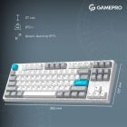 Клавіатура GamePro Asgard Ragnar Wireless/Bluetooth/USB UA White (MK285WH)