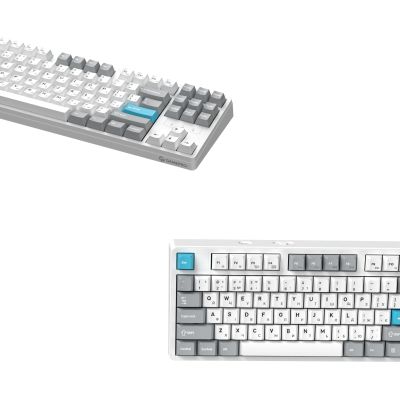 Клавіатура GamePro Asgard Ragnar Wireless/Bluetooth/USB UA White (MK285WH)