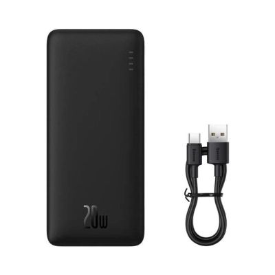 Батарея універсальна Baseus Airpow 30000mAh 20W PD/3.0, QC/3.0, black (PPQD090101)