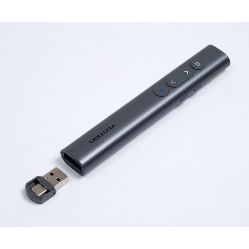 Презентер Vention PowerPoint Clicker with Red Laser Pointer Gray (KQIH0)