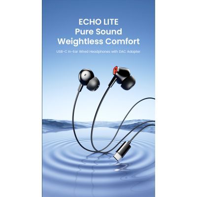 Наушники Vention Echo Lite USB-C In-Ear Wired Black (GBBBAV)