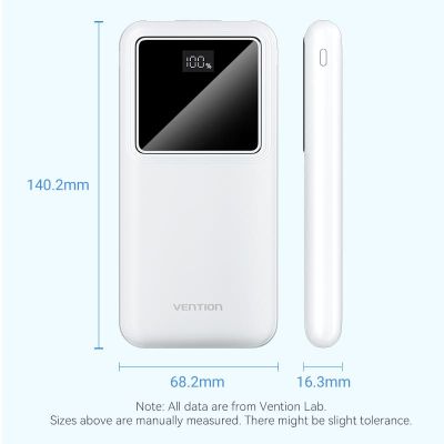 Батарея универсальная Vention 10000 mAh 22.5W Black LED Display Type (FHKB0)