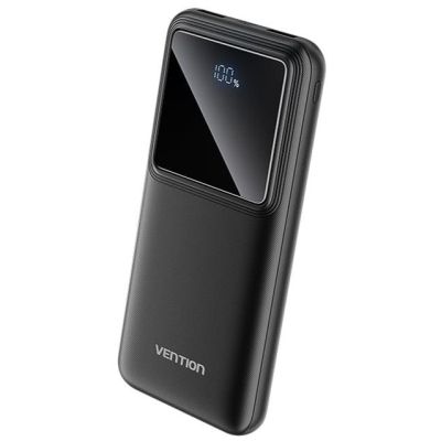 Батарея універсальна Vention 10000 mAh 22.5W Black LED Display Type (FHKB0)