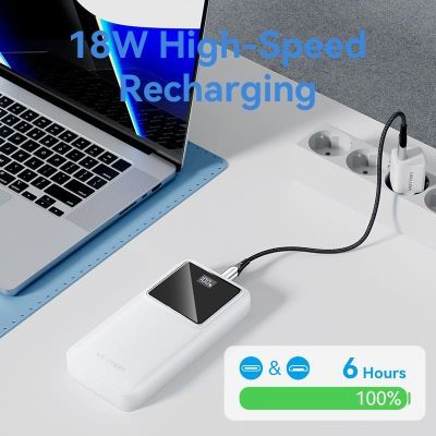 Батарея универсальная Vention 20000 mAh 22.5W Black LED Display Type (FHLB0)