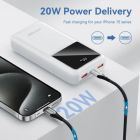 Батарея универсальная Vention 20000 mAh 22.5W Black LED Display Type (FHLB0)