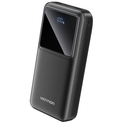 Батарея универсальная Vention 20000 mAh 22.5W Black LED Display Type (FHLB0)