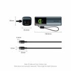 Батарея універсальна Vention 27000 mAh 200W Gray TFT Display Type (FKGH0)