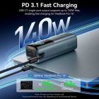 Батарея универсальная Vention 27000 mAh 200W Gray TFT Display Type (FKGH0)