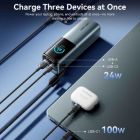 Батарея универсальная Vention 27000 mAh 200W Gray TFT Display Type (FKGH0)
