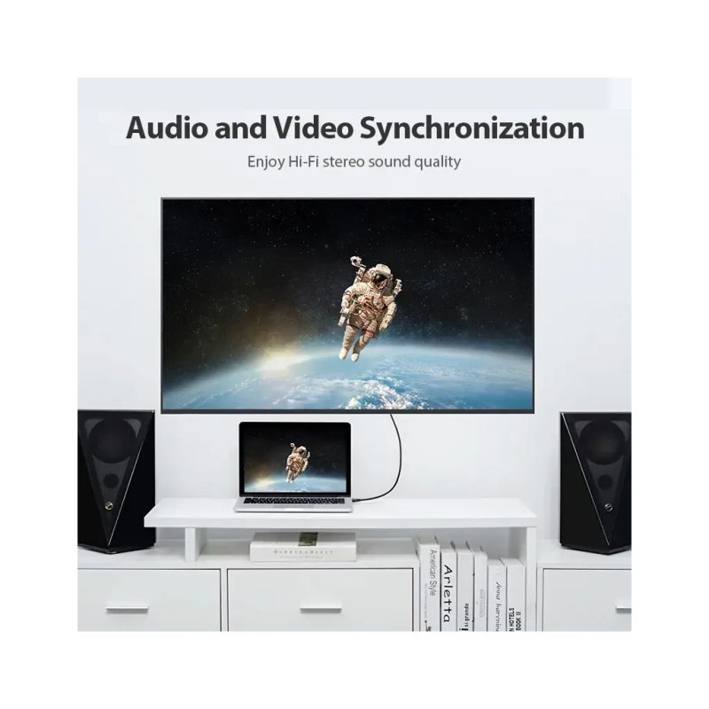 Кабель мультимедійний HDMI M to HDMI M 0.5m 4K60Hz black Vention (AAIBD)