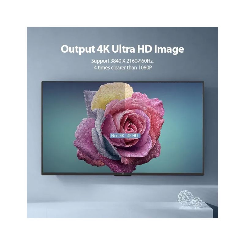 Кабель мультимедійний HDMI M to HDMI M 0.5m 4K60Hz black Vention (AAIBD)