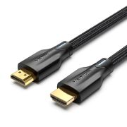 Кабель мультимедийный HDMI M to HDMI M 1.0m 8K60Hz cotton braided black Vention (AAUBF)