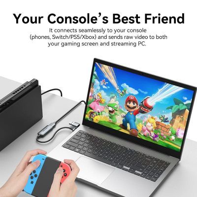 Переходник USB-C + USB-A to HDMI M 0.1m video capture gray Vention (ACWHA)