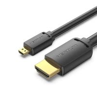 Кабель мультимедийный HDMI M to HDMI micro M 1.0m 4K60Hz black Vention (AGIBF)
