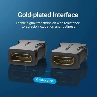 Переходник HDMI F to HDMI F black Vention (AIRB0)
