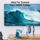 Переходник HDMI F to HDMI F 8K Aluminum black Vention (AIUH0)