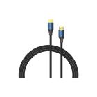 Кабель мультимедийный HDMI M to HDMI M 5.0m 8K60Hz cotton braided blue Vention (ALGLJ)