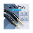 Кабель мультимедійний 3.5mm M to 3.5mm M 1.5m black Vention (BAXBG)
