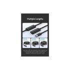 Дата кабель USB 2.0 AM/AF 30.0m Active black Vention (CBKBT)