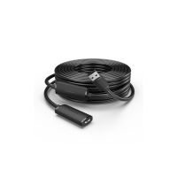 Дата кабель USB 2.0 AM/AF 30.0m Active black Vention (CBKBT)