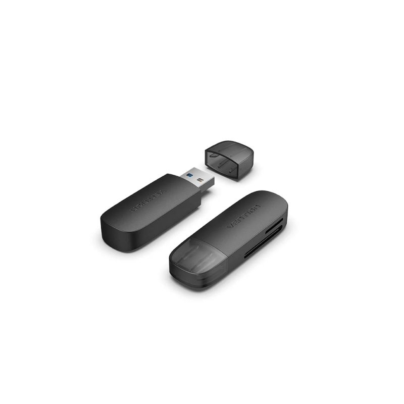 Считыватель флеш-карт Vention USB 3.0 to SD+TF Black Dual Drive Letter (CLGB0)