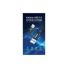 Дата кабель USB 3.0 AM/AM 3.0m black Vention (CONBI)