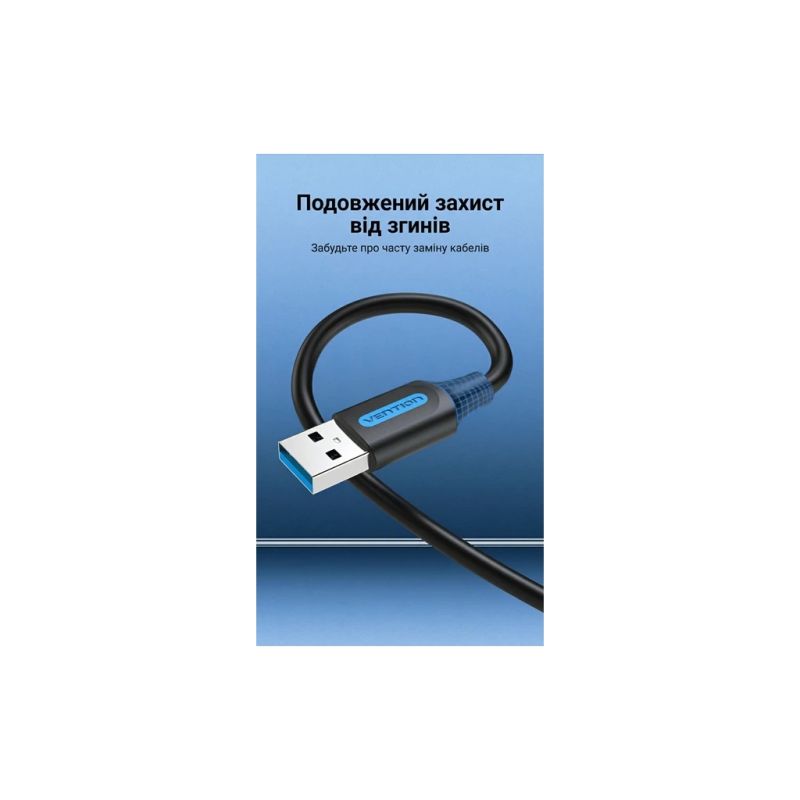 Дата кабель USB 3.0 AM/AM 3.0m black Vention (CONBI)