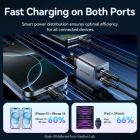 Зарядное устройство Vention 2xUSB-C PD45W GaN transparent gray (FCFH0-EU)