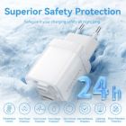 Зарядний пристрій Vention 1xUSB-C PD70W + 1xUSB QC3.0 22.5W GaN transparent gray (FCGH0-EU)