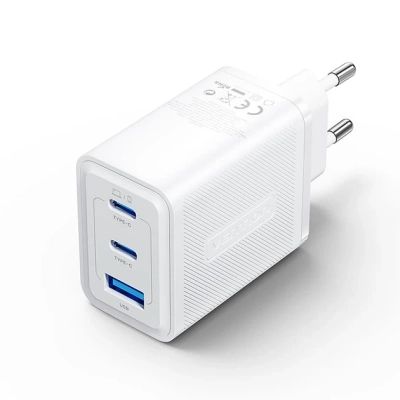 Зарядное устройство Vention 2xUSB-C PD65W + 1xUSB QC3.0 60W GaN white (FERW0-EU)
