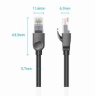 Патч-корд 3м, UTP cat 6 RJ-45 black Vention (IBNBI)