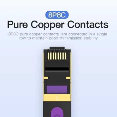 Патч-корд 1.5м FTP cat 7 RJ-45 black Vention (ICABG)