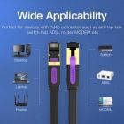 Патч-корд 1.5м FTP cat 7 RJ-45 black Vention (ICABG)