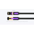 Патч-корд 1м, S/FTP cat 7 RJ-45 black Vention (ICDBF)