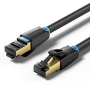 Патч-корд 5м, S/FTP cat 8 RJ-45 black Vention (IKABJ)