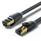 Патч-корд 8м, S/FTP cat 8 RJ-45 black Vention (IKABK)
