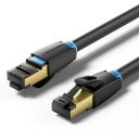 Патч-корд 15м, S/FTP cat 8 RJ-45 black Vention (IKABN)