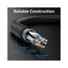 Патч-корд 8м, S/FTP cat 8 RJ-45 black Vention (IKKBK)