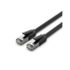 Патч-корд 8м, S/FTP cat 8 RJ-45 black Vention (IKKBK)