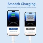 Дата кабель USB 2.0 AM to Lightning 1.0m 2.4A black Vention (LAMBF)
