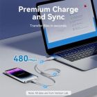 Дата кабель USB 2.0 AM to Lightning 1.0m 2.4A black Vention (LAMBF)