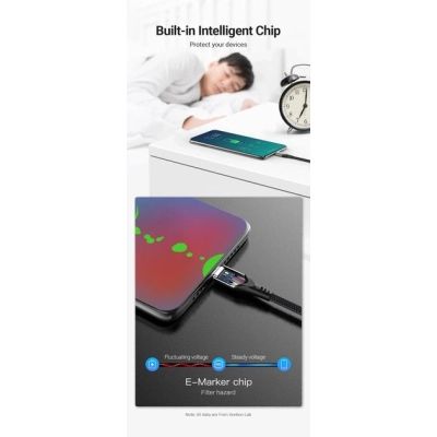 Дата кабель USB-C to USB-C 1.0m 5A aluminum gray Vention (TAEHF)