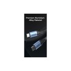 Дата кабель USB-C to USB-C 1.5m 240W aluminum black Vention (TREBG)