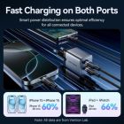 Зарядное устройство Vention 2xUSB-C PD45W GaN + cable USB-C to USB-C 1.0m black gray (TZ-FCDH0-EU)