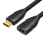 Кабель мультимедійний HDMI M to HDMI F 0.5m 4K60Hz black Vention (VAA-B06-B050)