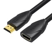 Кабель мультимедійний HDMI M to HDMI F 0.5m 4K60Hz black Vention (VAA-B06-B050)