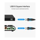 Кабель для принтера USB 2.0 AM/BM 1.0m black Vention (VAS-A16-B100)